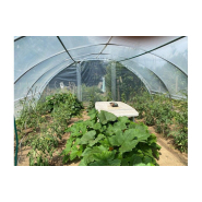 Serre de jardin avec aérations latérales des 2 côtés relevables par manivelles sur 0,70 m de hauteur - idéale pour les jardins de plus grande surface - SUPER_2