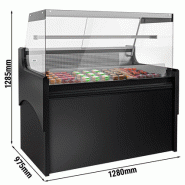 Vitrine réfrigérée avec service-arrière 128 x 98 cm et 1 réserve réfrigérée_1