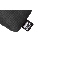 Trousse de toilette zippée - polyester 600D RPET - couleur noire - 30g_1
