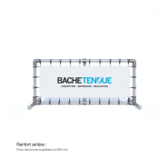 Barrière publicitaire - Bâche sur pieds - Bâche Tendue - So-Banner_1