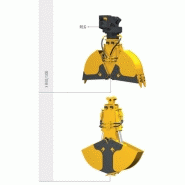 Bennes preneuses hydrauliques pour grues et mini-pelles R30 Rozzi - chargement et terrassement_1