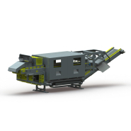 Cabine de tri mobile Screenpod SPS122 T - 4 postes - Overband - Châssis chenilles - Alimentateur HD - Aspiration des ultras légers_1