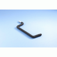 Crochet à visser MOTTEZ, H.1.3 x l.5.7 x P.10 cm