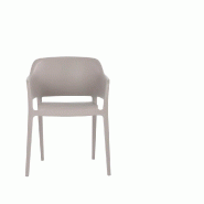 Giethoorn - Chaise empilable en polypropylène gris clair_1