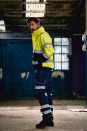 Veste Hi-vis Fontaine - Réf: YHVP209 - Polyester Rip-stop, Imperméable et Respirant - Marque: Yoko_1
