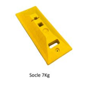 Mini balise double face K5c - Guidage temporaire avec pale souple autorelevable et base en caoutchouc recyclé_1