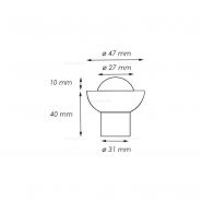 Ref50sb - plot routier réflecteur à sceller - ø 47 mm - viso_1
