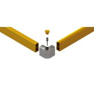 Protection anti-collision en acier ductile et polypropylène