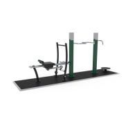 Équipement de fitness extérieur - Denfit Gym Combi 1 - 8065115 - Hags - structure à installer sur dalle ou plot béton_1