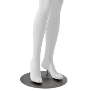 Mannequin femme blanc - tête sculptée - fibre de verre avec socle et tige de fixation_1