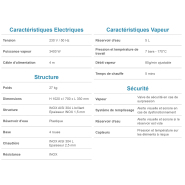 Nettoyeur à vapeur professionnel 230 volts - 7.5 bars - Steambio 3000_1