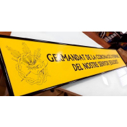 Panneau d'enseigne sans lumière encadré - aluminium laqué - impression directe_1