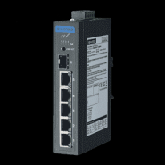 Switch ethernet industriel Rail Din - 5 ports 10/100/1000Mbps (4 PoE) + 1 port SFP - Non administrable - Températures -40 ~ 75°C - Référence: EKI-2706G-1GFPI-BE_1