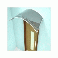 Marquise Léa - Structure en aluminium - Couverture polycarbonate alvéolaire - 120 cm x 90 cm - Traité UV - Garantie 5 ans_1