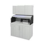 Mobilier à volet - Aluminium avec serrure et poignée creuse - Structure en tôle d'acier robuste_1