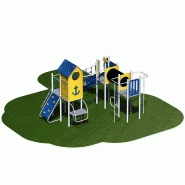 Structure de jeux inox 3 tours Nautilius - STI123ATP2 - pour enfants à partir de 4 ans_1