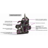 Tête d'abattage TH85 avec trois rouleaux d'alimentation et quatre moteurs hydrauliques