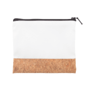Trousse de toilette zippée sur mesure - Polyester et liège naturel - Impression sublimation_1