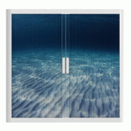 Armoire à rideaux avec décor mer - EasyOffice. - Basse, Fond marin_1