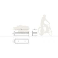 Jardinière Genewa 133139 - Komserwis - béton sablé ou peint - Hauteur 45 cm_1