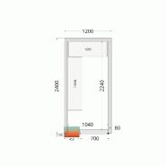 Kit de rayonnage pour Chambres Froides Tefcold CRPF1224_1