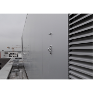 Platine d'ancrage fixe en aluminium - Scellement ou boulonnerie M12 - Conforme EN 795 classe A_1