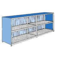 139395W - Conteneur de stockage 2PK 814 avec portes coulissantes - Bac de rétention en acier intégré_1