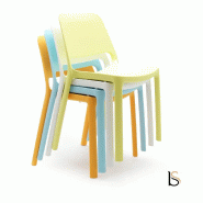 Chaise en polypropylène Maike - Sokoa - Blanc neige_1