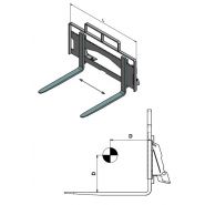 Fourches à palettes pour chargeuses compactes - s/c camerican group - capacité 800 à 2000 kg_1