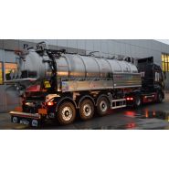 Semi-remorque hydrocureur avec capacité de charge de 31 tonnes