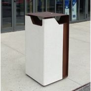 106shieldb - shield - fima - poubelle publique en métal traité avec revêtement latéral en ciment_1