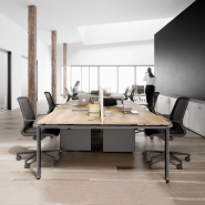 Bureau open space haut de gamme et ergonomique pour environnements professionnels_1