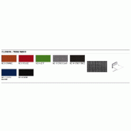 Cloison acoustique pour bureaux bench réglable en hauteur - Drive - MDD - Noir_1