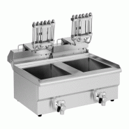 Friteuse électrique double avec robinets de vidange - 2 x 11 litres_1