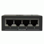 Injecteur PoE+ à  4 ports Gigabit - Midspan Power over Ethernet - 802.3at/af_1