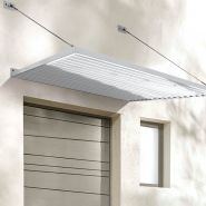 Marquise n°6 - 1,50 x 1,10m - Fixation murale à cheviller - Profil en U_1