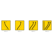 Panneau Type KD8 - Changement de chaussée (Type basculement ou dévoiement)_1