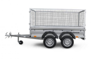 Remorque bagagère non freinée - 2,65 X 1,32 M grillagée - ZASLAW 265T_1