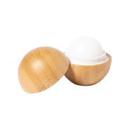 Baume à lèvres rond à la vanille - Étui en bambou naturel avec protection SPF15_1
