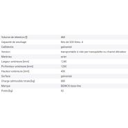 229816W - Bac de rétention Base-Line en acier - 4 fûts de 200L - Caillebotis galvanisé - Transportable_1