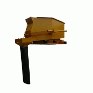 Benne à béton spéciale bétonnière Secatol BSB - 500L - Ouverture large - Accrochage avec oreilles de levage - Vidage déporté_1