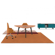 Meuble de service bas à porte battante RAIL - Ref : RC.1606.A0_1