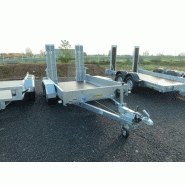 Remorque Humbaur 3,5t avec système de freinage par inertie