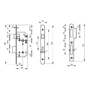 Serrure Monomax NF - Axe 40 mm à condamnation, têtère noire - Marque Thirard_1