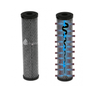 Bi-Filtre Disruptor® 20 pouces 2,5 x 20 - Réf AD20 - Élimine chlore, bactéries, kystes et virus avec débits élevés_1