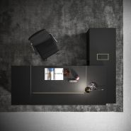 Block 2.0 - Bureau de direction - Design Rmdesignstudio - Plateau central coulissant et finitions haut de gamme_1