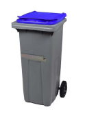Conteneur Korok 2 Roues 240L - Polyethylène haute densité, recyclable avec bonde de vidage_1