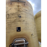 Cuve Naldi 150 hl d'occasion - fond plat, porte 420x530, 2 vannes Ø50, trappe DN 500_1