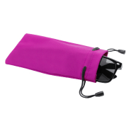 Pochette pour lunettes de soleil en polyester - couleur fuchsia - poids 7g_1
