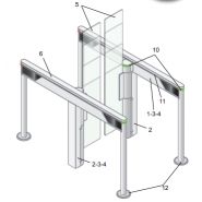 Couloir sécurisé de passage - automatic systems - puissance consommée : repos 50 w - slim940_1